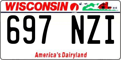 WI license plate 697NZI