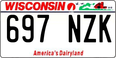 WI license plate 697NZK