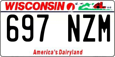 WI license plate 697NZM