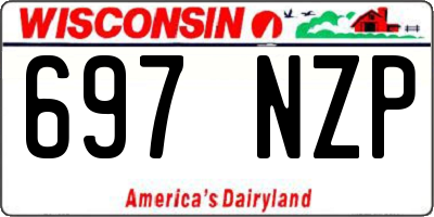WI license plate 697NZP