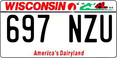 WI license plate 697NZU