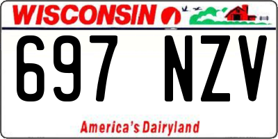 WI license plate 697NZV