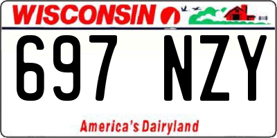 WI license plate 697NZY