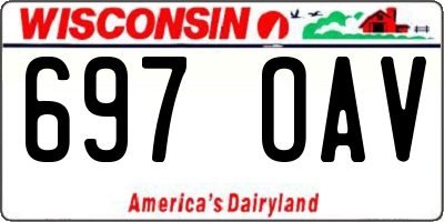 WI license plate 697OAV
