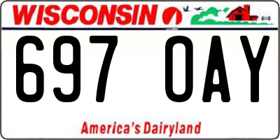 WI license plate 697OAY