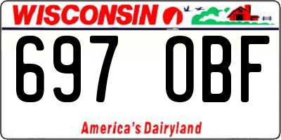 WI license plate 697OBF