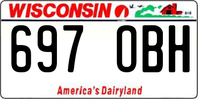 WI license plate 697OBH