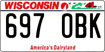 WI license plate 697OBK