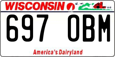 WI license plate 697OBM