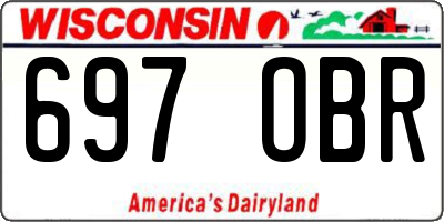 WI license plate 697OBR