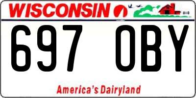 WI license plate 697OBY
