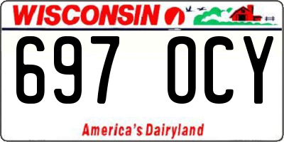 WI license plate 697OCY