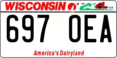 WI license plate 697OEA