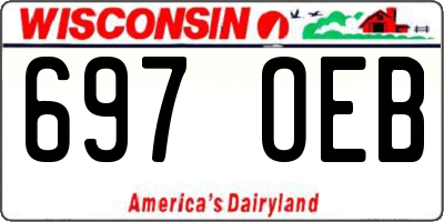 WI license plate 697OEB