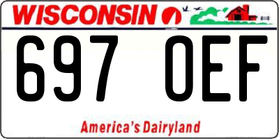 WI license plate 697OEF
