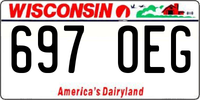 WI license plate 697OEG