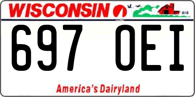 WI license plate 697OEI