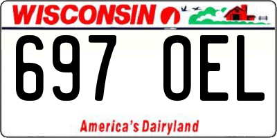 WI license plate 697OEL