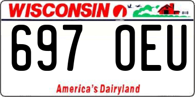 WI license plate 697OEU