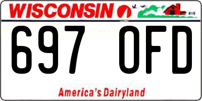 WI license plate 697OFD