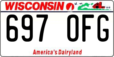 WI license plate 697OFG