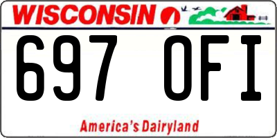 WI license plate 697OFI