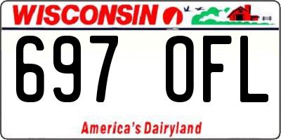 WI license plate 697OFL