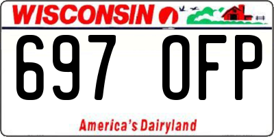 WI license plate 697OFP
