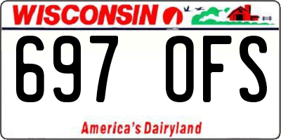 WI license plate 697OFS