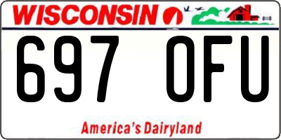 WI license plate 697OFU