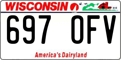 WI license plate 697OFV