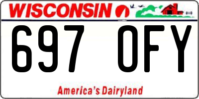 WI license plate 697OFY