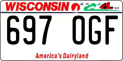 WI license plate 697OGF