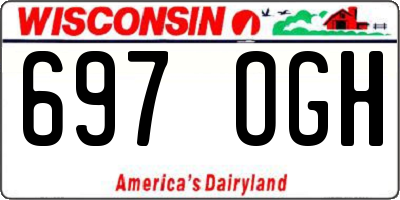 WI license plate 697OGH