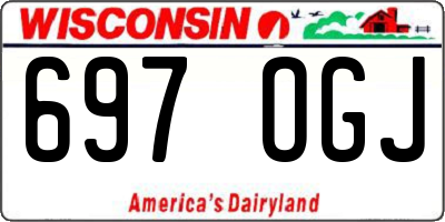 WI license plate 697OGJ