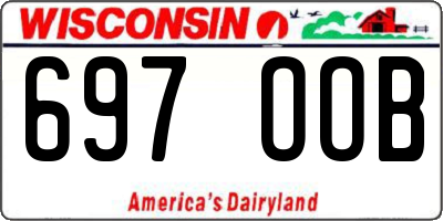 WI license plate 697OOB