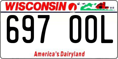 WI license plate 697OOL