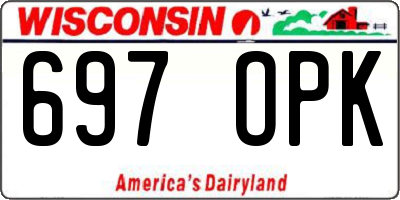 WI license plate 697OPK