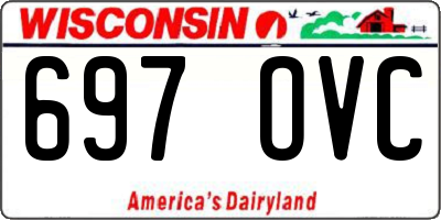 WI license plate 697OVC