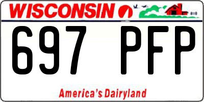 WI license plate 697PFP