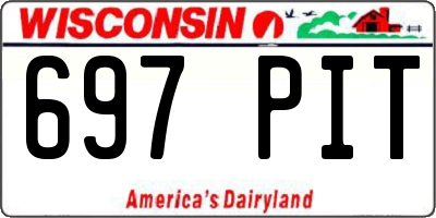 WI license plate 697PIT