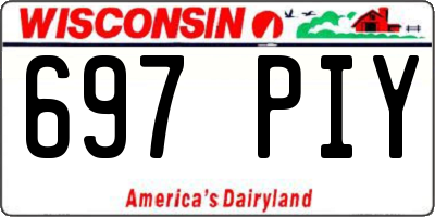 WI license plate 697PIY