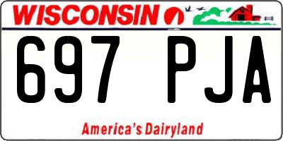 WI license plate 697PJA