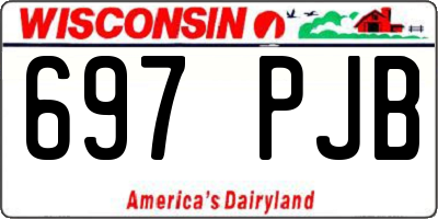 WI license plate 697PJB
