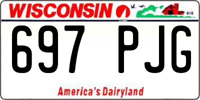 WI license plate 697PJG