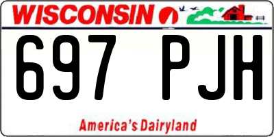 WI license plate 697PJH