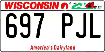 WI license plate 697PJL