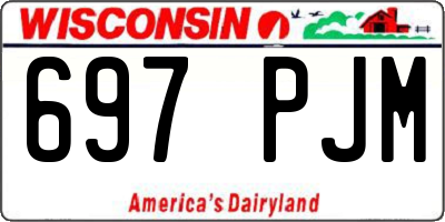 WI license plate 697PJM