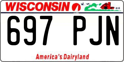 WI license plate 697PJN