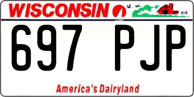 WI license plate 697PJP